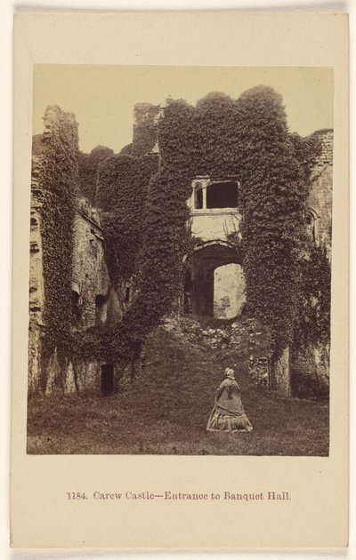 Castello di Carew - Ingresso alla sala banchetti. da Francis Bedford