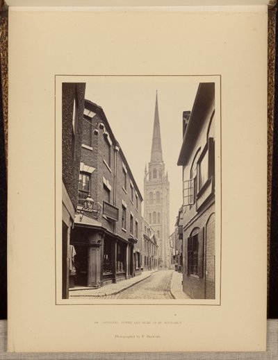 Coventry, torre e guglia di San Michele da Francis Bedford