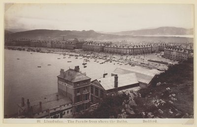 Llandudno - La parata vista sopra i bagni da Francis Bedford