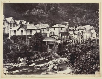 Lynmouth, cottage lungo il fiume da Francis Bedford