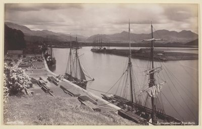 Porto di Portmadoc da Borth, 1860-94 da Francis Bedford