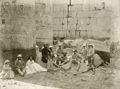 La festa del Principe di Galles nel Tempio di Karnak da Francis Bedford