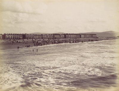 Rhyl, dal mare, 1870s da Francis Bedford