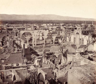 Rovine del quartiere cristiano, con i resti della chiesa greca, Damasco da Francis Bedford