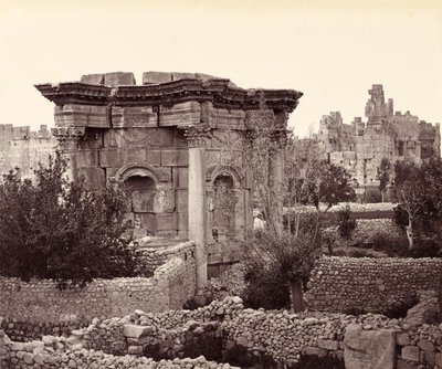 Il Tempio circolare (Tempio di Venere), Baalbek da Francis Bedford