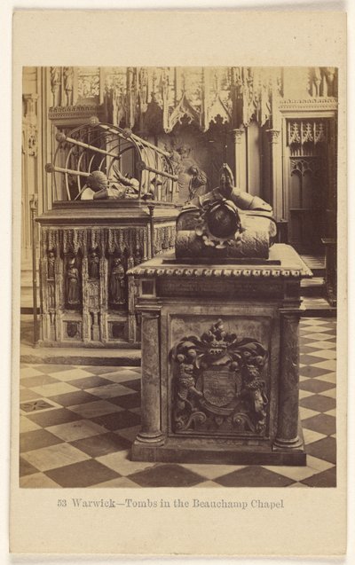 Warwick - Tombe nella cappella di Beauchamp da Francis Bedford