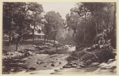 Watersmeet, il cottage e i ruscelli, 1860-94 da Francis Bedford
