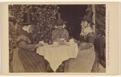 Gruppo gallese - Tre anziane donne al tè, n. 3 da Francis Bedford