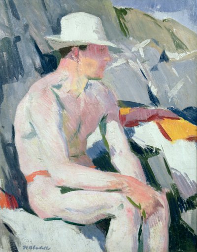 Bagnante con Cappello Bianco da Francis Campbell Boileau Cadell