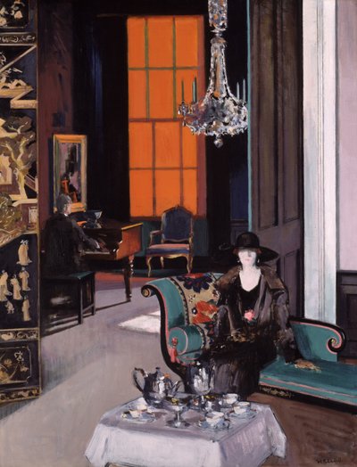 Interno: La tenda arancione da Francis Campbell Boileau Cadell