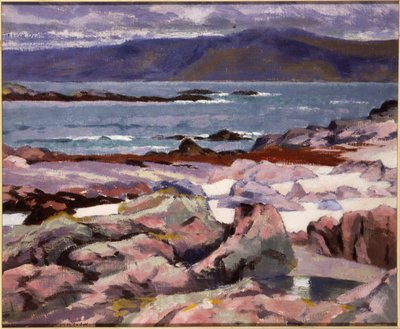 Suono di Iona, il Burg dalla riva nord da Francis Campbell Boileau Cadell