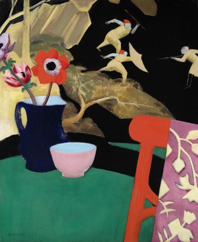 Natura morta con paravento laccato da Francis Campbell Boileau Cadell