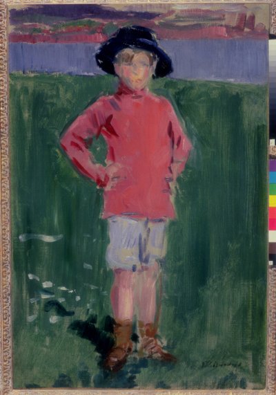 Giovane ragazzo sulla riva, Iona da Francis Campbell Boileau Cadell