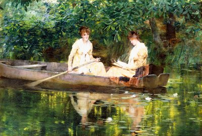 Donne in una barca a remi da Francis Coates Jones