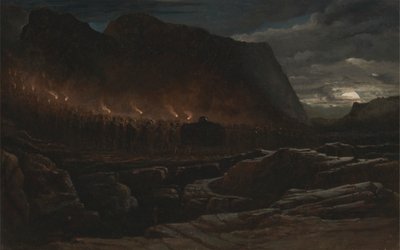 Funerale di un capo montano da Francis Danby