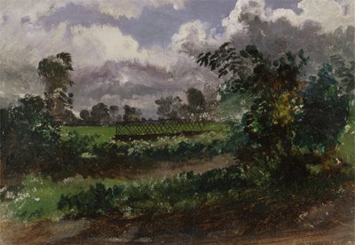 Vista attraverso il giardino dell