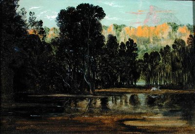 Paesaggio boscoso al tramonto da Francis Danby