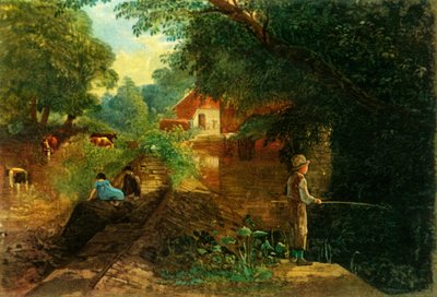 Un giovane pescatore a Stapleton Glen, inizio-metà XIX secolo, 1946 da Francis Danby