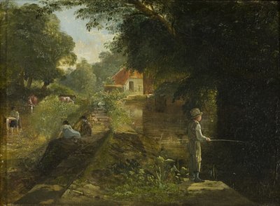 Ragazzo che pesca, Stapleton, c. 1822-23 da Francis Danby