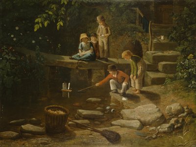 Ragazzo che Vela una Piccola Barca da Francis Danby