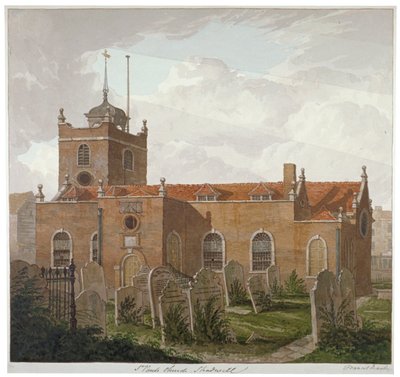 Chiesa di San Paolo, Shadwell, Londra, c1810 da Francis Danby
