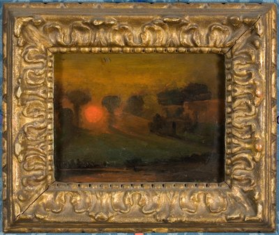 Tramonto tra gli alberi, c.1855 da Francis Danby