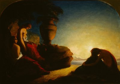 Le tre sorelle di Fetonte piangono sulla tomba del fratello da Francis Danby