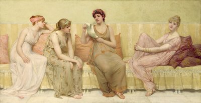 Leggendo la storia di Oenone da Francis Davis Millet