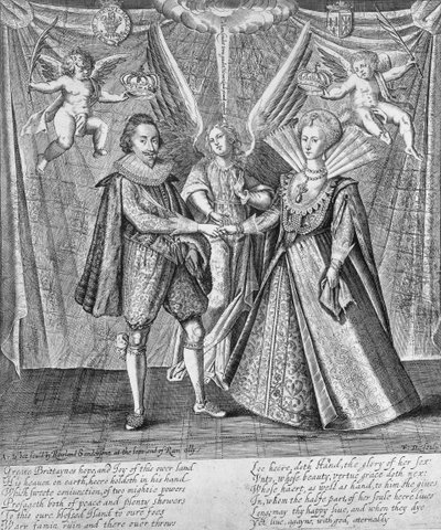 Celebrazione del matrimonio di Giacomo VI di Scozia e Anna di Danimarca, 1589 c1610-1625 da Francis Delaram