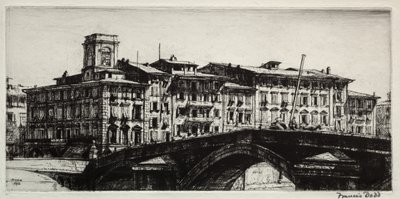 Ponte di Mezzo, Pisa da Francis Dodd