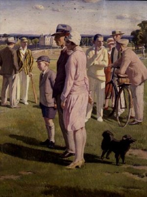 La partita di cricket da Francis Dodd