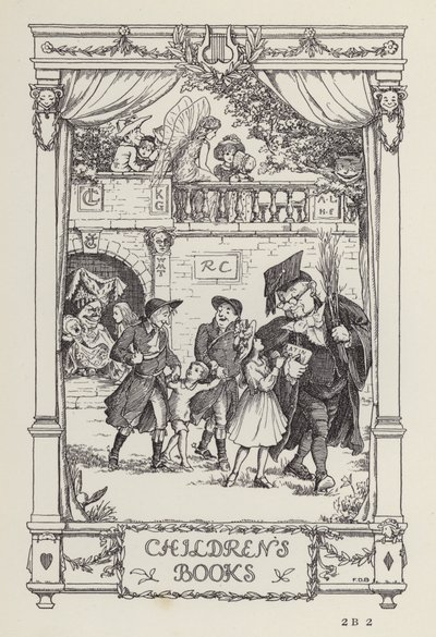 Un altro libro di versi per bambini: Libri per bambini (litografia) da Francis Donkin Bedford