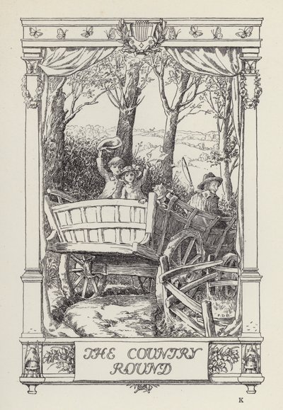 Un altro libro di versi per bambini: Il giro del paese (litografia) da Francis Donkin Bedford