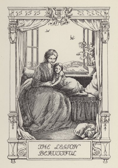 Un altro libro di versi per bambini: La lezione bella (litografia) da Francis Donkin Bedford