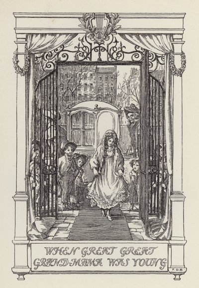 Un altro libro di versi per bambini: Quando la bisnonna era giovane (litografia) da Francis Donkin Bedford