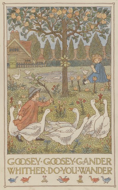 Oca giuliva dove vaghi (litografia a colori) da Francis Donkin Bedford
