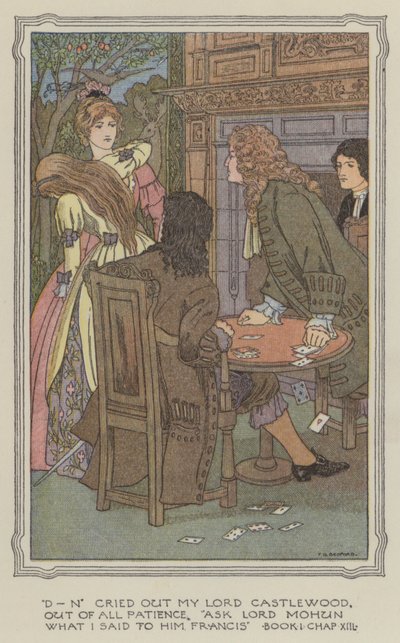 Illustrazione per La storia di Henry Esmond (litografia a colori) da Francis Donkin Bedford