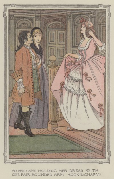 Illustrazione per La storia di Henry Esmond (litografia a colori) da Francis Donkin Bedford