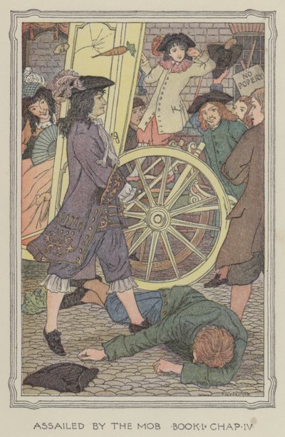 Illustrazione per La storia di Henry Esmond (litografia a colori) da Francis Donkin Bedford