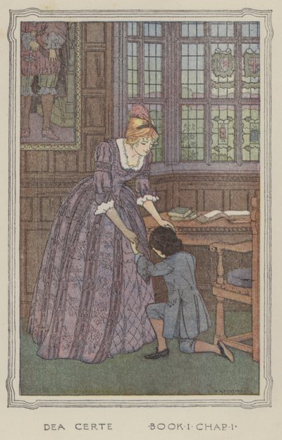 Illustrazione per La storia di Henry Esmond (litografia a colori) da Francis Donkin Bedford