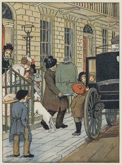 Londra: Homeward Bound! (litografia a colori) da Francis Donkin Bedford