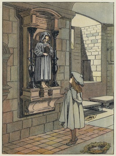 Londra: Il Memoriale Caldecott, Cripta di St Paul (litografia a colori) da Francis Donkin Bedford