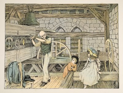 The Clockwinder, da Four and Twenty Toilers, pub. 1900 (litografia a colori) da Francis Donkin Bedford