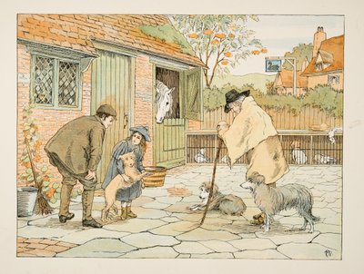 Il veterinario, da Four and Twenty Toilers, pub. 1900 (litografia a colori) da Francis Donkin Bedford