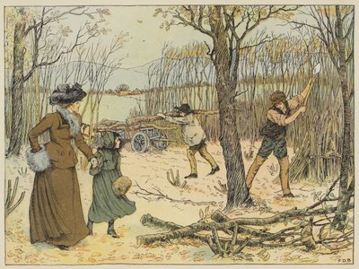 Woodman (litografia a colori) da Francis Donkin Bedford