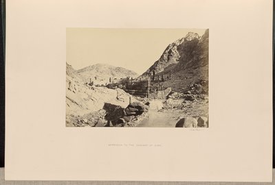 Avvicinamento al Convento del Sinai da Francis Frith