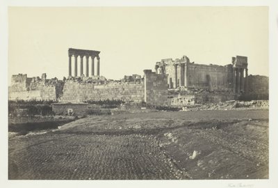 Baalbec, dal sud, 1857 da Francis Frith