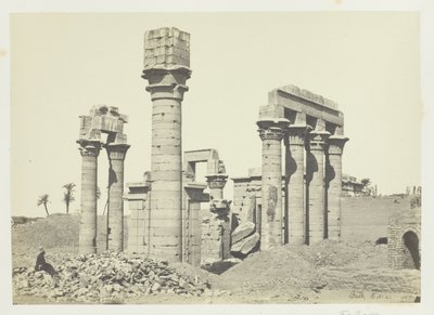 Tempio di Cleopatra a Erment, vicino a Tebe da Francis Frith
