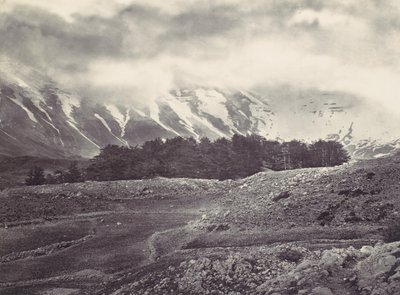 Vista Distante dei Cedri del Libano, ca. 1857 da Francis Frith
