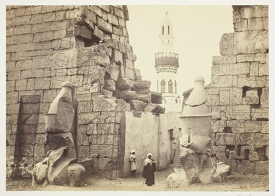 Ingresso del Grande Tempio, Luxor da Francis Frith